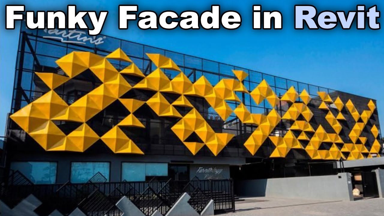 Funky Yellow Panel Facade in Revit Tutorial - Adaptive Component ...