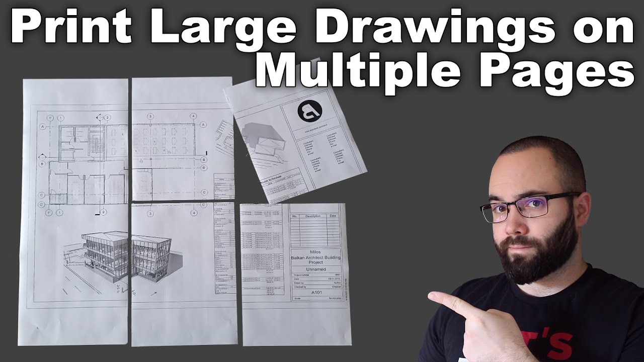 How to Print Large Drawings on Multiple Pages Tutorial Dezign Ark