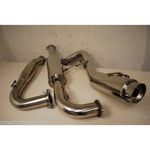 Yonaka 1995 1999 Mitsubishi Eclipse Catback Fit 1995-1999 Mitsubishi EclipseEagle Talon 20L Non-Turbo Engine 225 Inch Stainless Steel Catback Exhaust System 45 Inch Muffler Tip 13383 133.