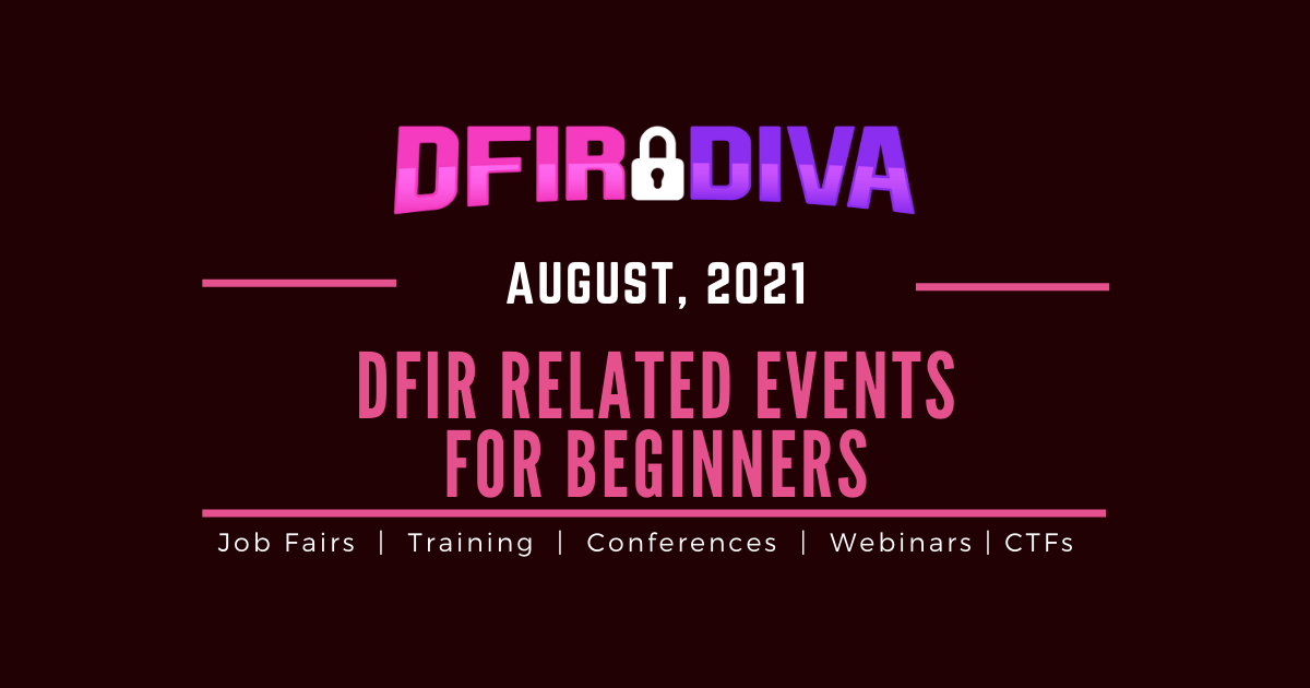 August DFIR Events