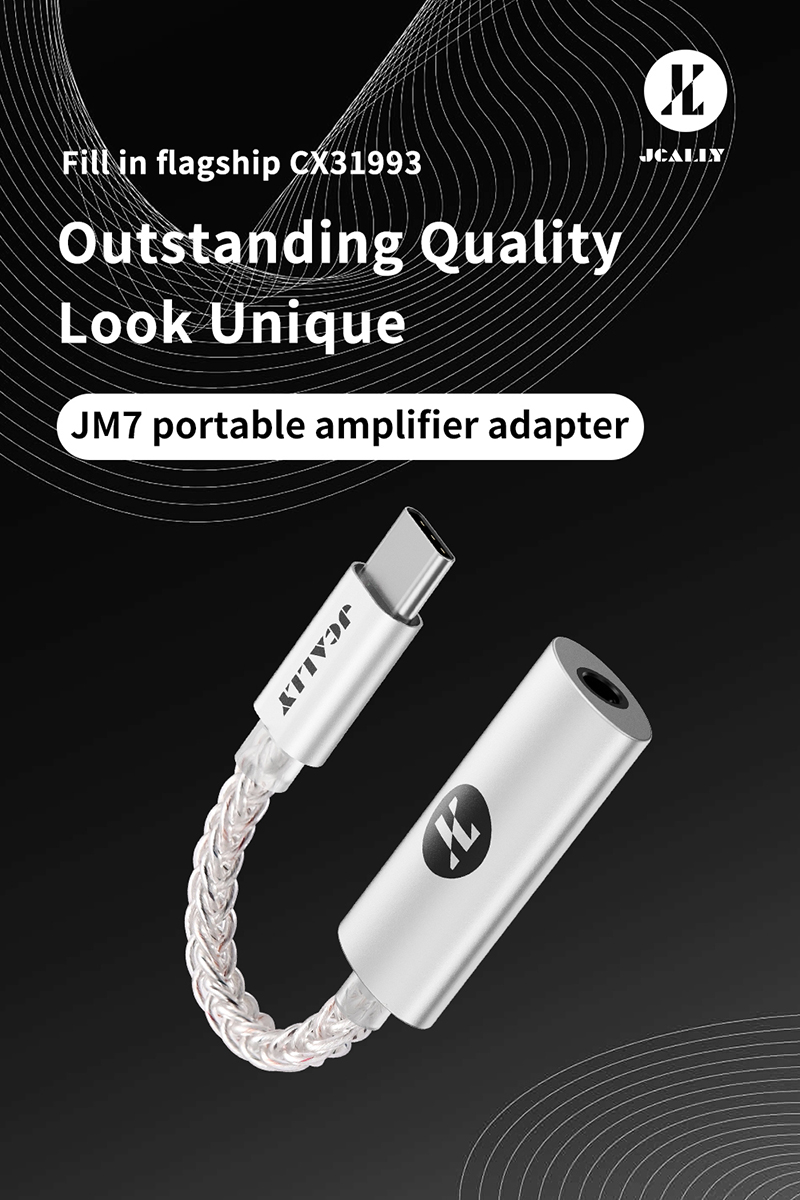 JCALLY JM7 Type-C to 3.5mm CX31993 Digital Audio Portable DAC