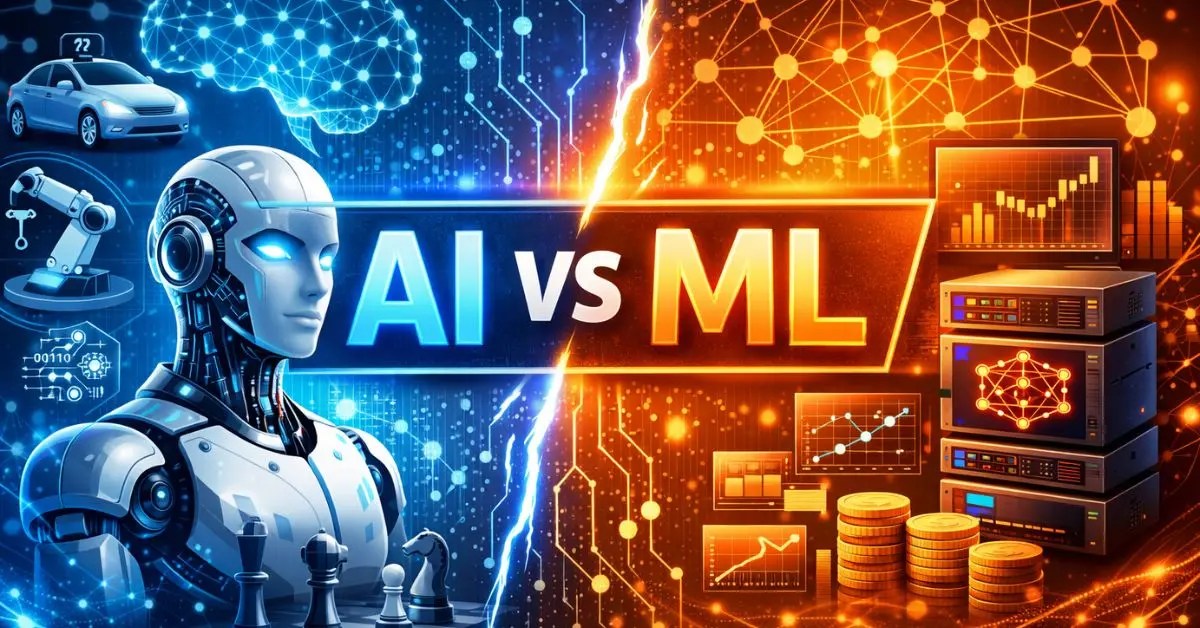 AI vs Machine Learning: Key Differences Explained With Examples