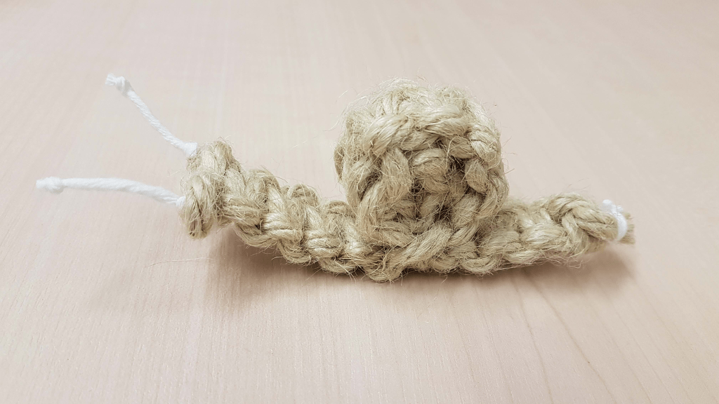 rope snail sculpture