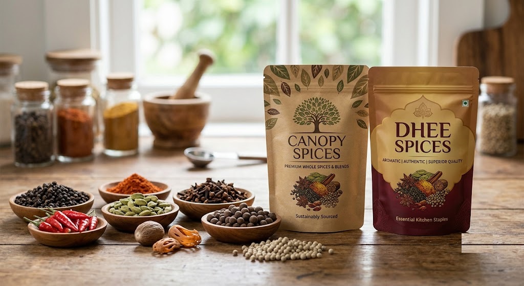 Dhee Coffee spices and canopy kaapi spices, Indian specialty spices grown with coffee grown sustainable and under shade