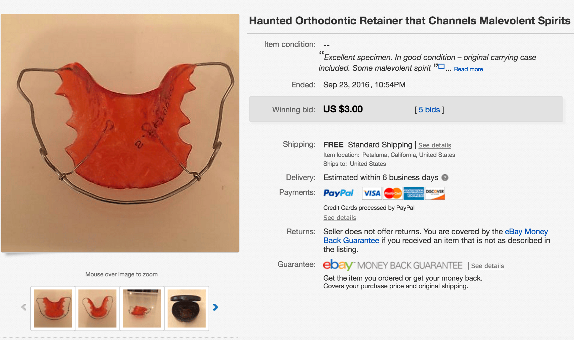 Haunted Retainer