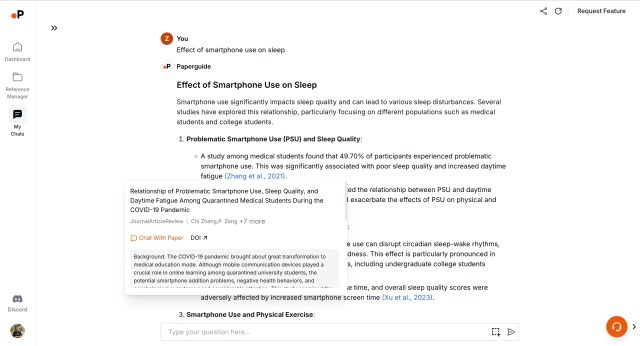 Discovering relevant research with Paperguide