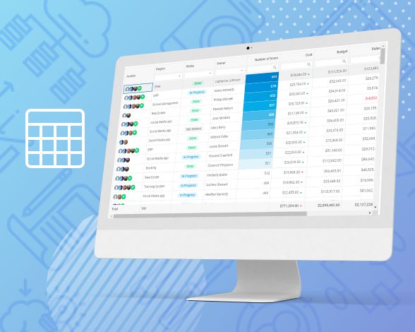 Javascript Datagrid Datatable Ui Widget Dhtmlx Grid - High Quality Mobile Gradient Patterns | Free Download