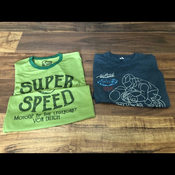 Von Dutch Motogp Tee Bundle Nwt