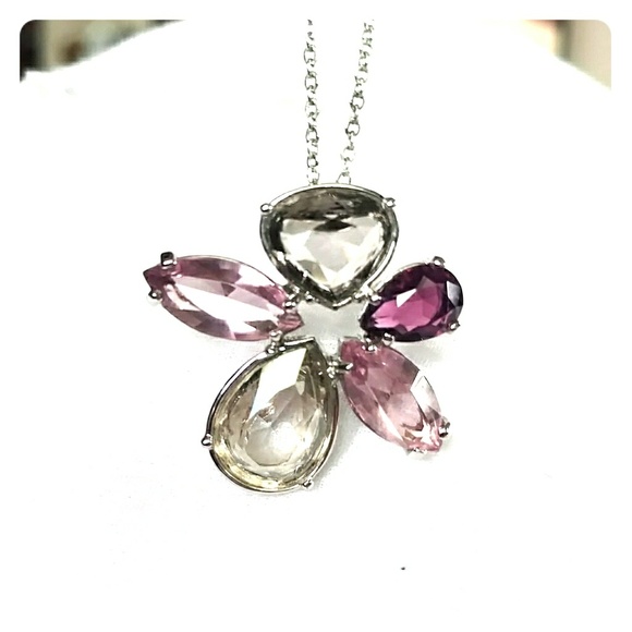 Swarovski Jewelry Swarovski Crystal Flower Necklace Poshmark