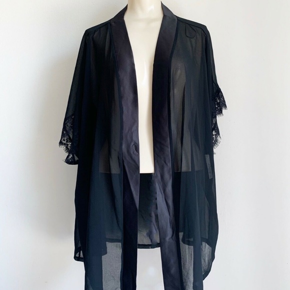 Womens Silk Kimono Sexy Black Silk Kimono Robe Beautiful Robes