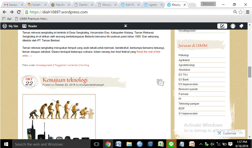 Untuk menambahkannya silakan pilih menu custom links, masukkan tautan anda pada form url dan nama menu pada form link text. Cara Membuat Menu Link Pada Sidebar Wordpress Khuriyatul Laili Ahadiyah