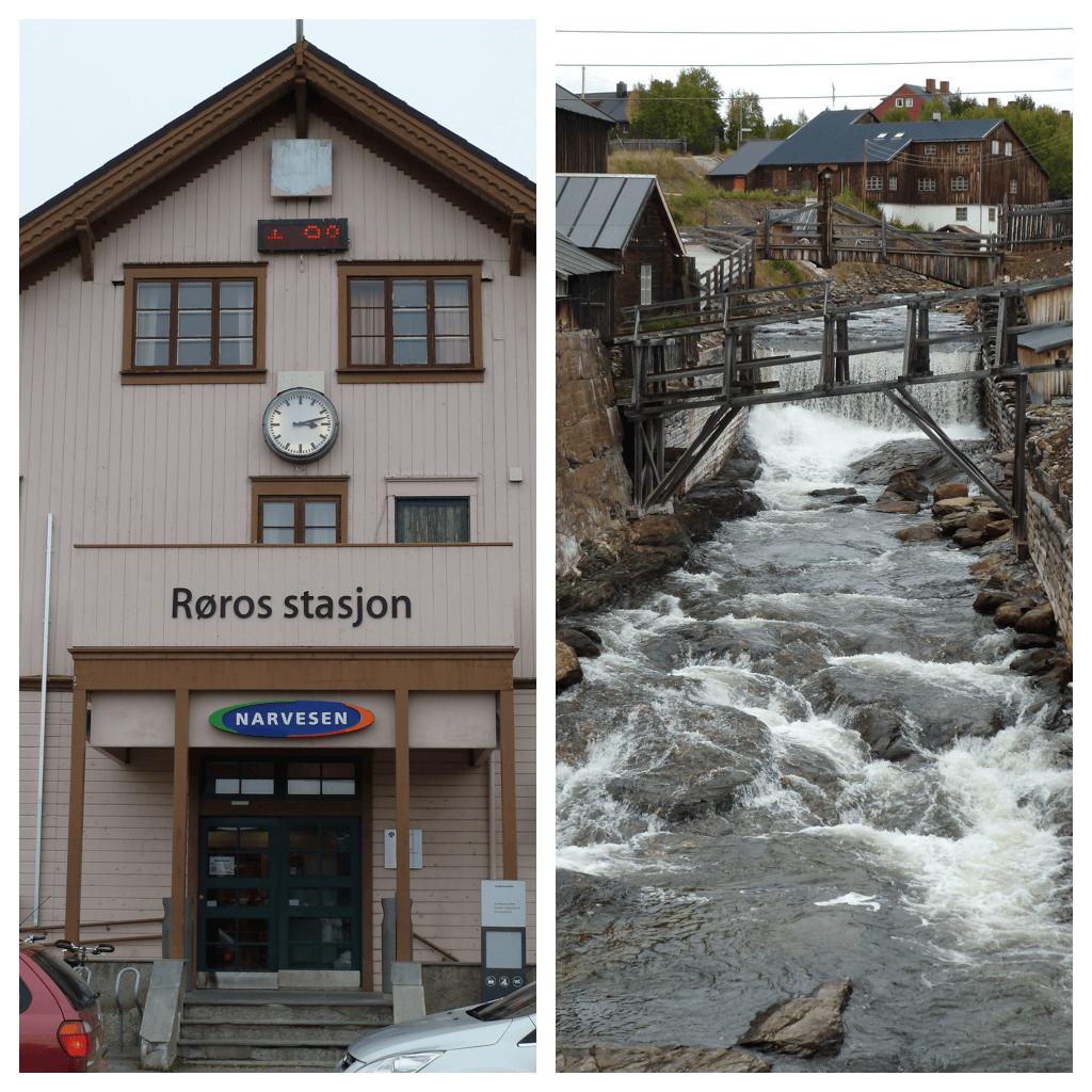 Bahnhof von Røros, Flusslauf der Kupfermine