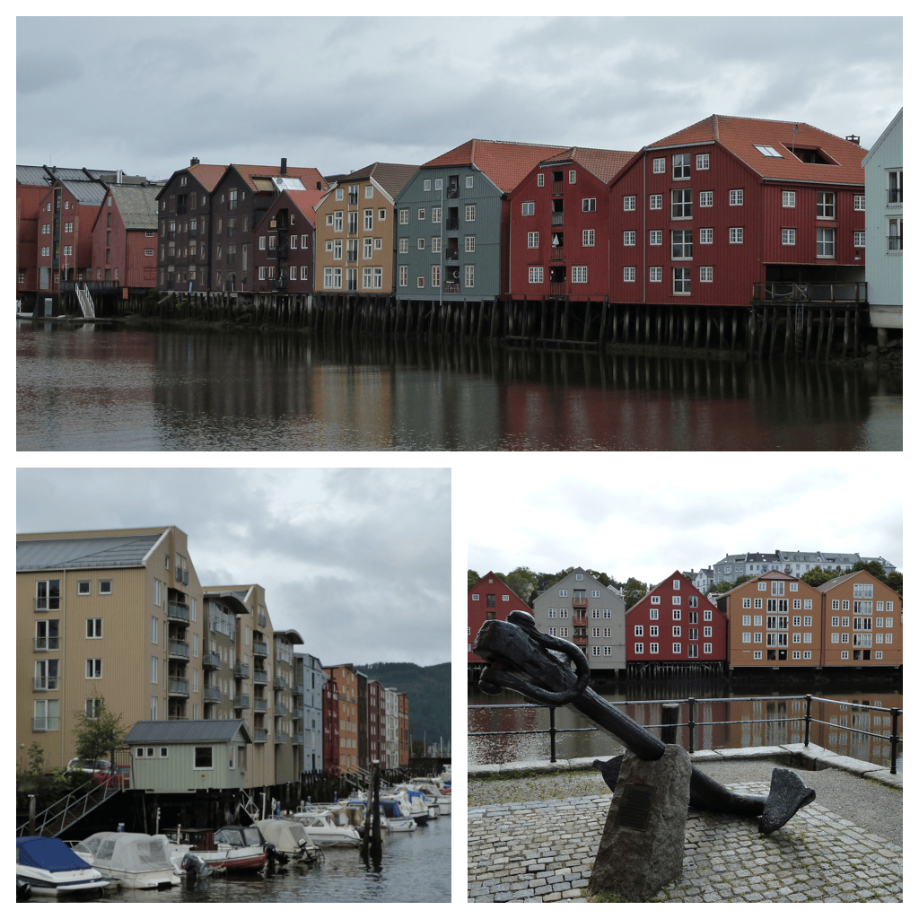 Restaurierte Speicherhäuser in Trondheim