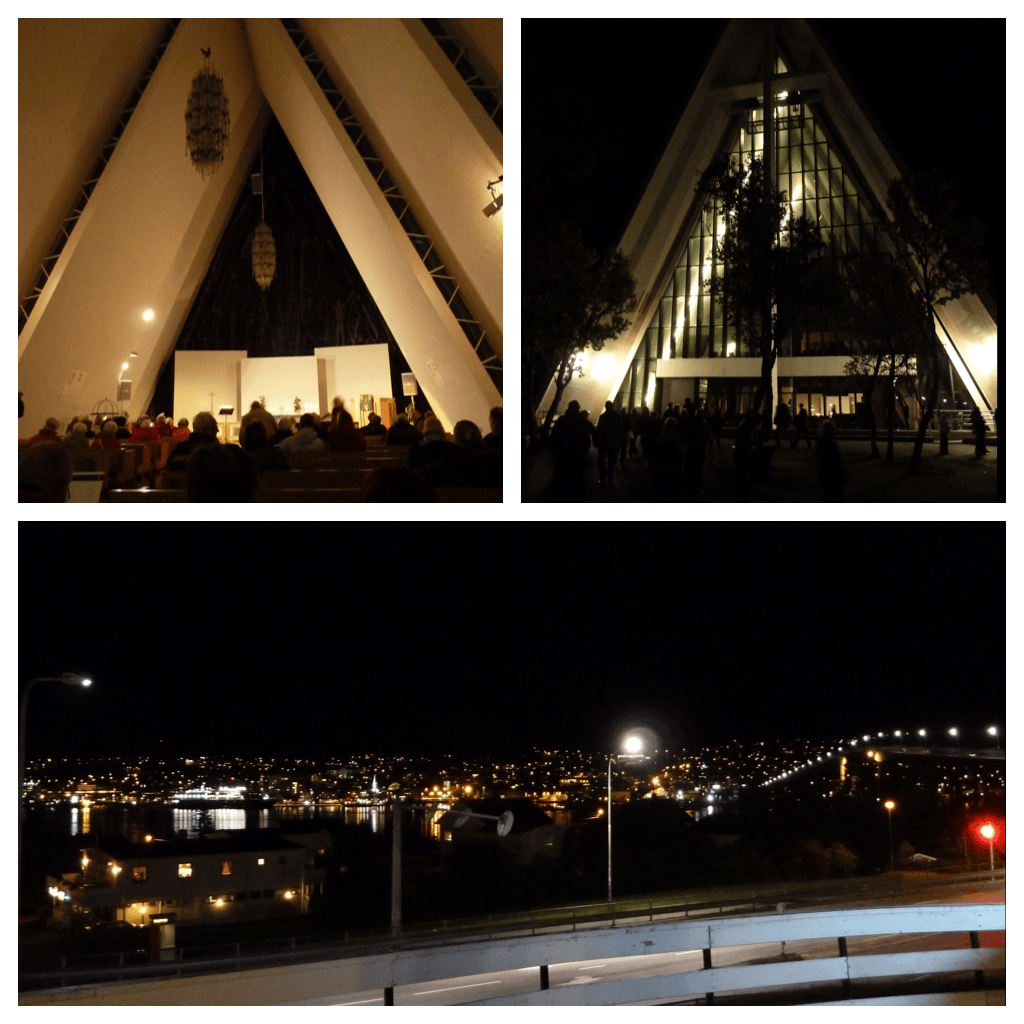 Eismeerkathedrale bei Nacht
