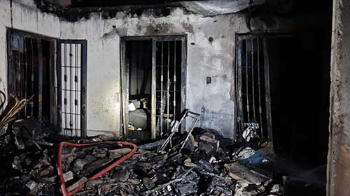 Pérdidas totales en un incendio en Luján