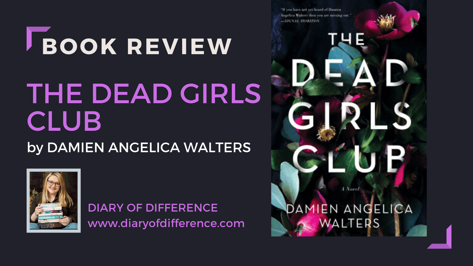 Book review book blog books goodreads netgalley the dead girls club damien angelica walters diary of difference diaryofdifference mystery kill killer psychological thriller
