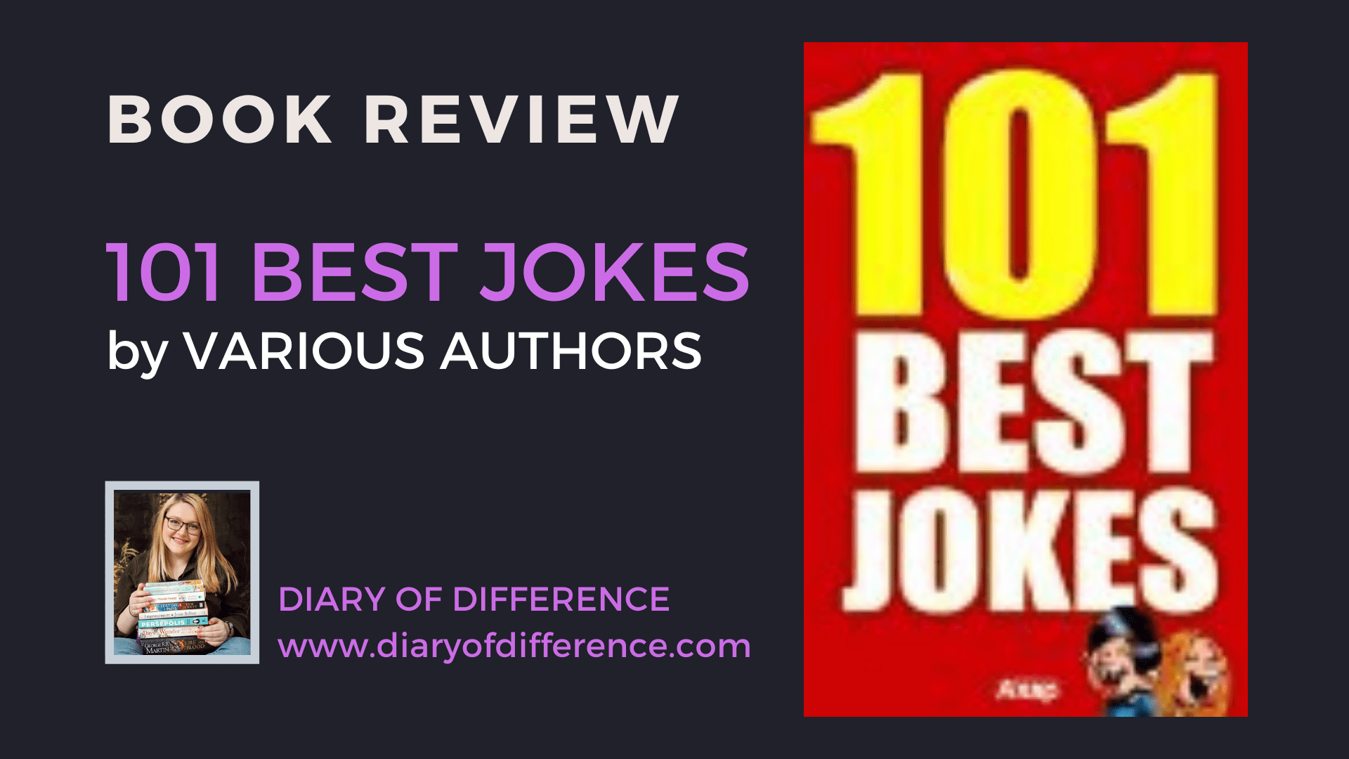 101 Best Jokes by various authors funny joke joking laugh laughter comedy book books blog blogging diary of difference diaryofdifference
