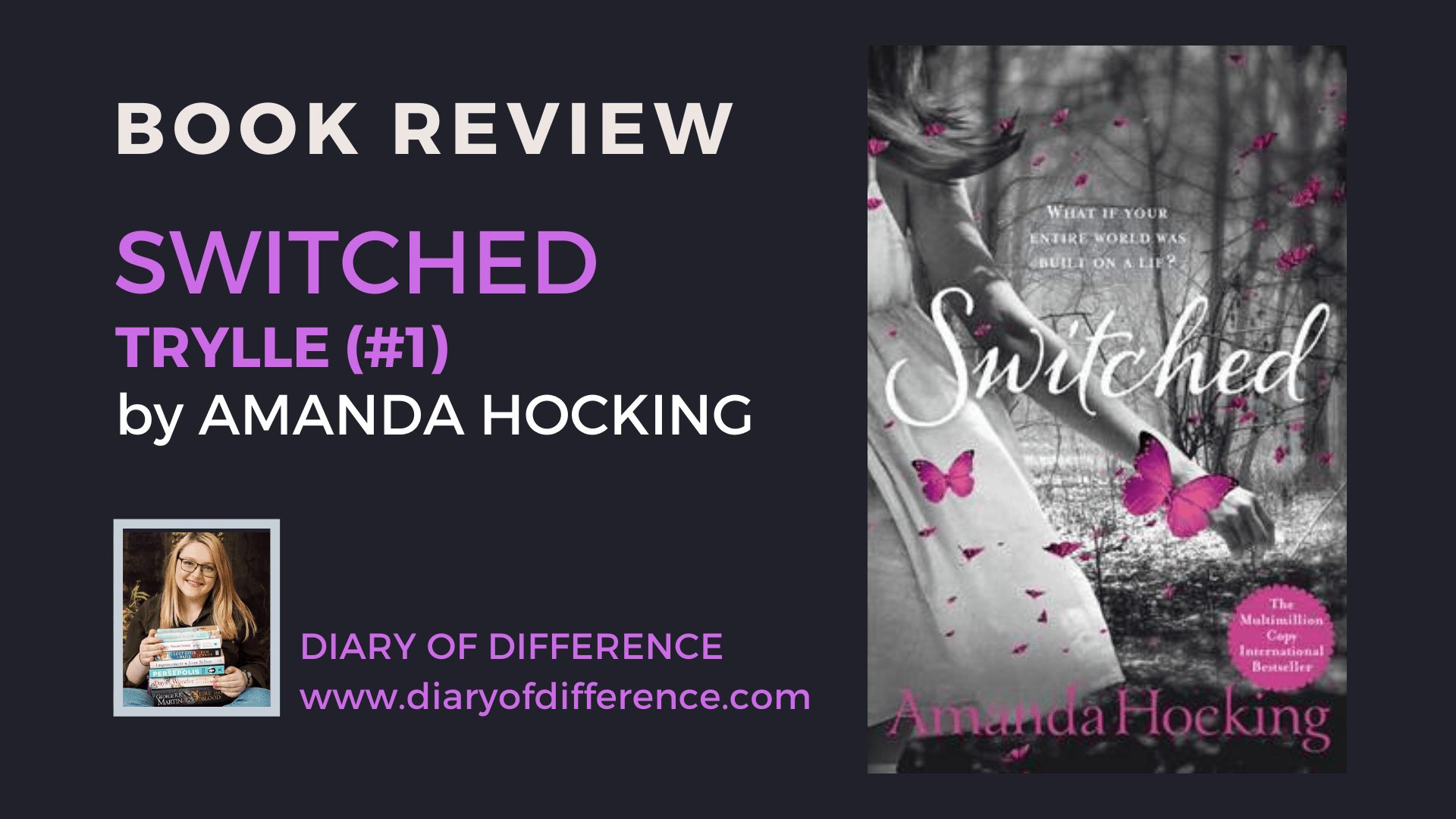switched amanda hocking trylle series book review books reading goodreads blog blogging diary of difference diaryofdifference