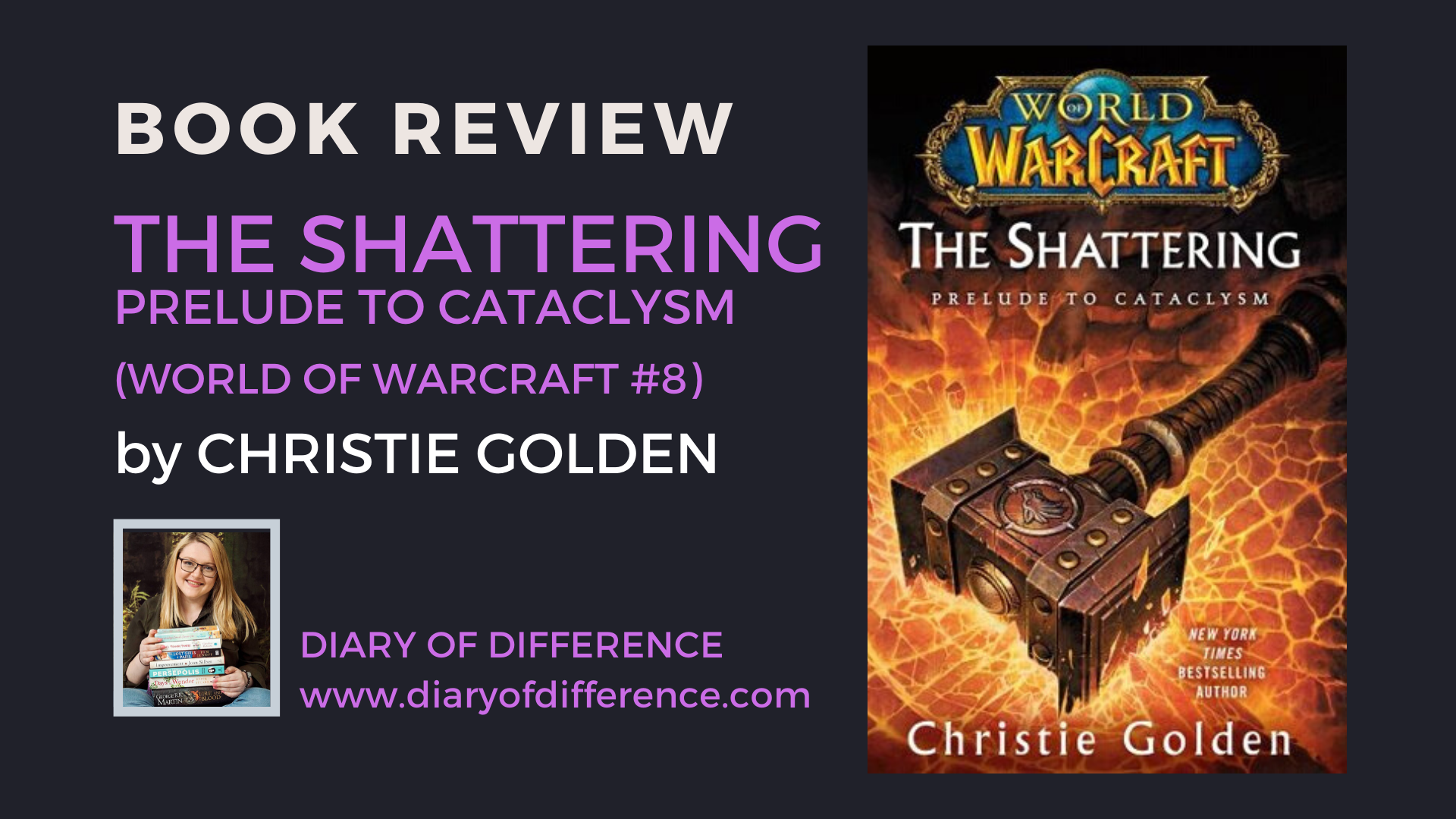 The Shattering Prelude to Cataclysm World of Warcraft by Christie Golden book review books blog blogging diary of difference diaryofdifference