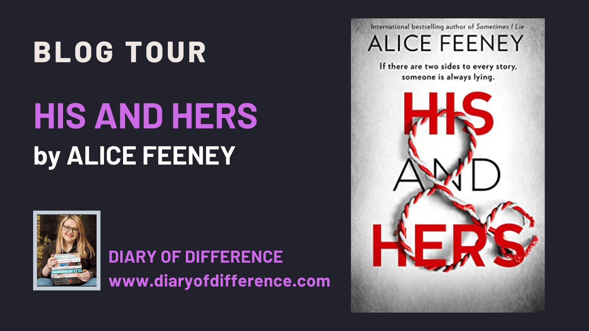 His and Hers by Alice Feeney HQ Stories NetGalley blog tour books book review books blog blogging diary of difference diaryofdifference