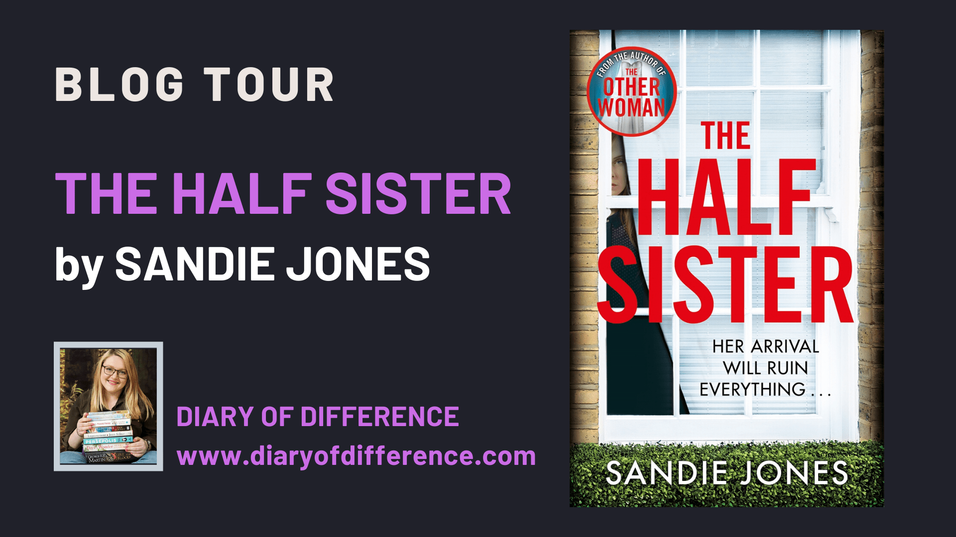 The Half Sister by Sandie Jones Blog Tour Book review Pan Macmillan mystery thriller