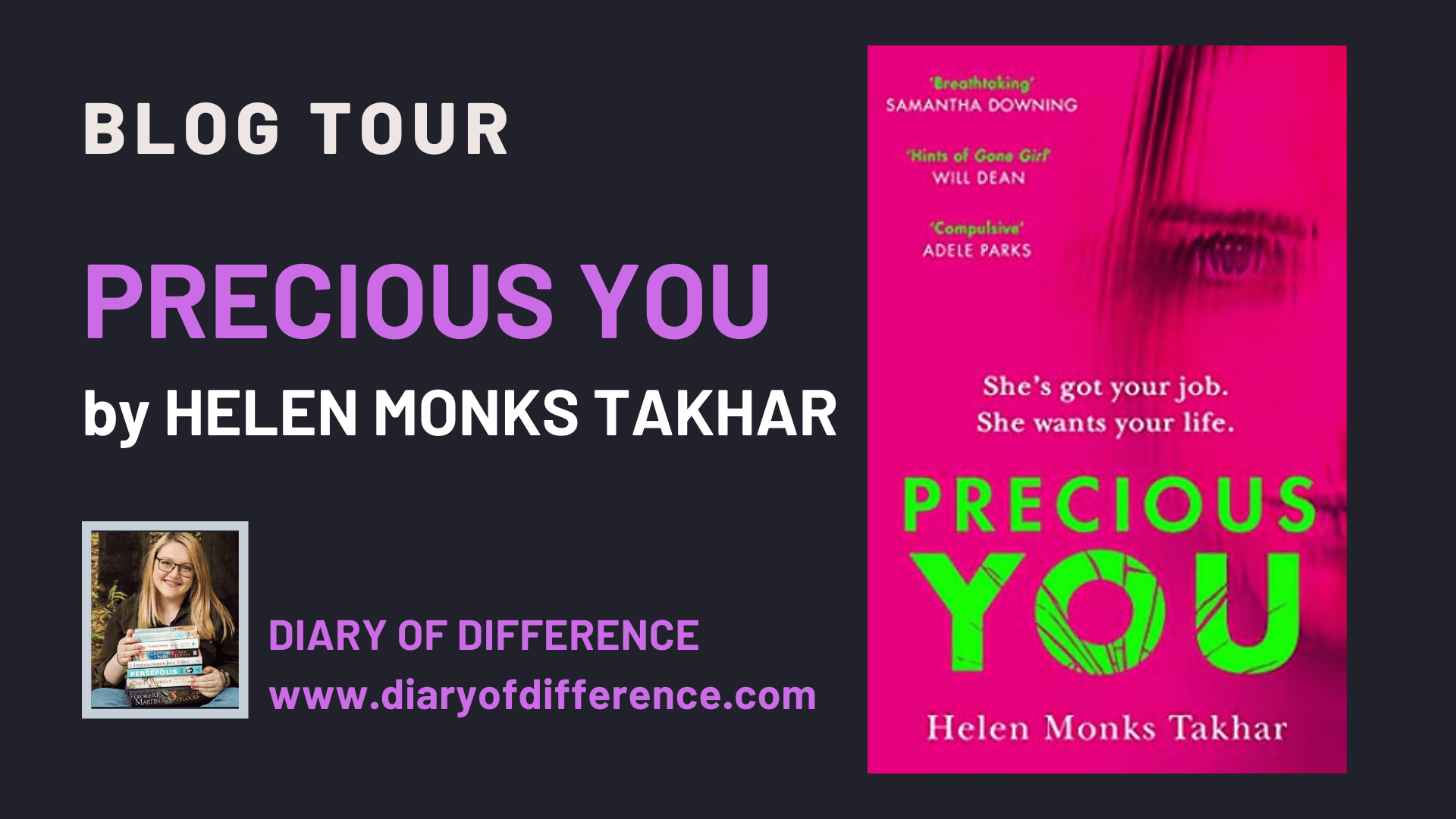 Precious You by Helen Monks Takhar Blog Tour HQ book review books blog blogging diaryofdifference diary of difference