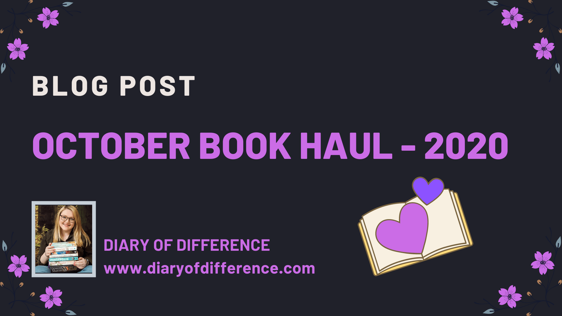 October Book Haul in 2020. I am so excited to share the books I have received in the month of October with you.