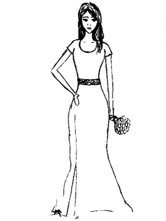 Vestido De Novia Sencillo Para Pintar Y Colorear Colorear Dibujos Varios Vestido De Novia Sencillo Para Pintar Y Colorear Dibujosa Com