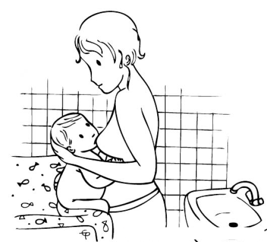 Bebe Tomando Pecho Dibujo De Bebe Chupando Chiche De Mama Para