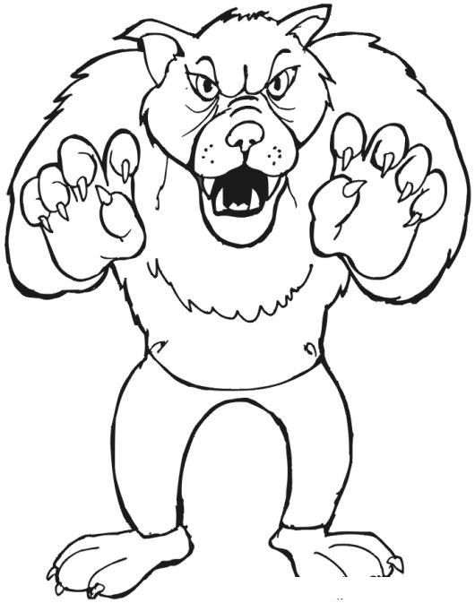 Lobo Feroz Caricatura Para Pintar Imagui