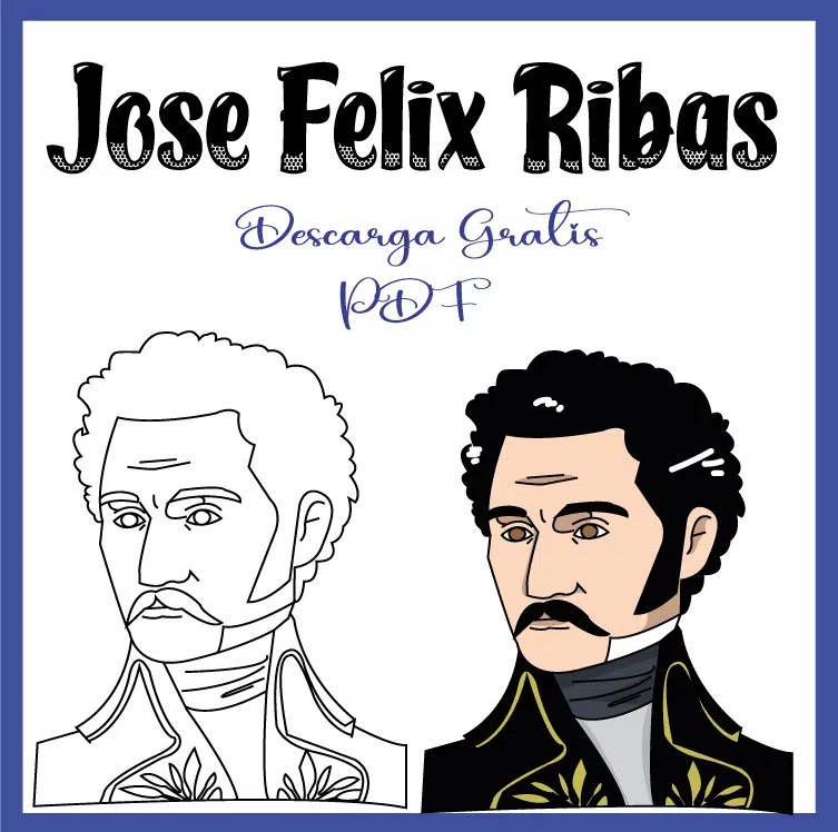 José Félix Ribas Para Colorear.