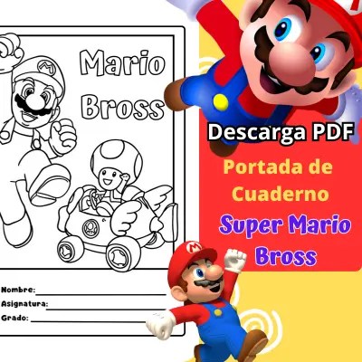 Portada de Cuaderno Super Mario Bross