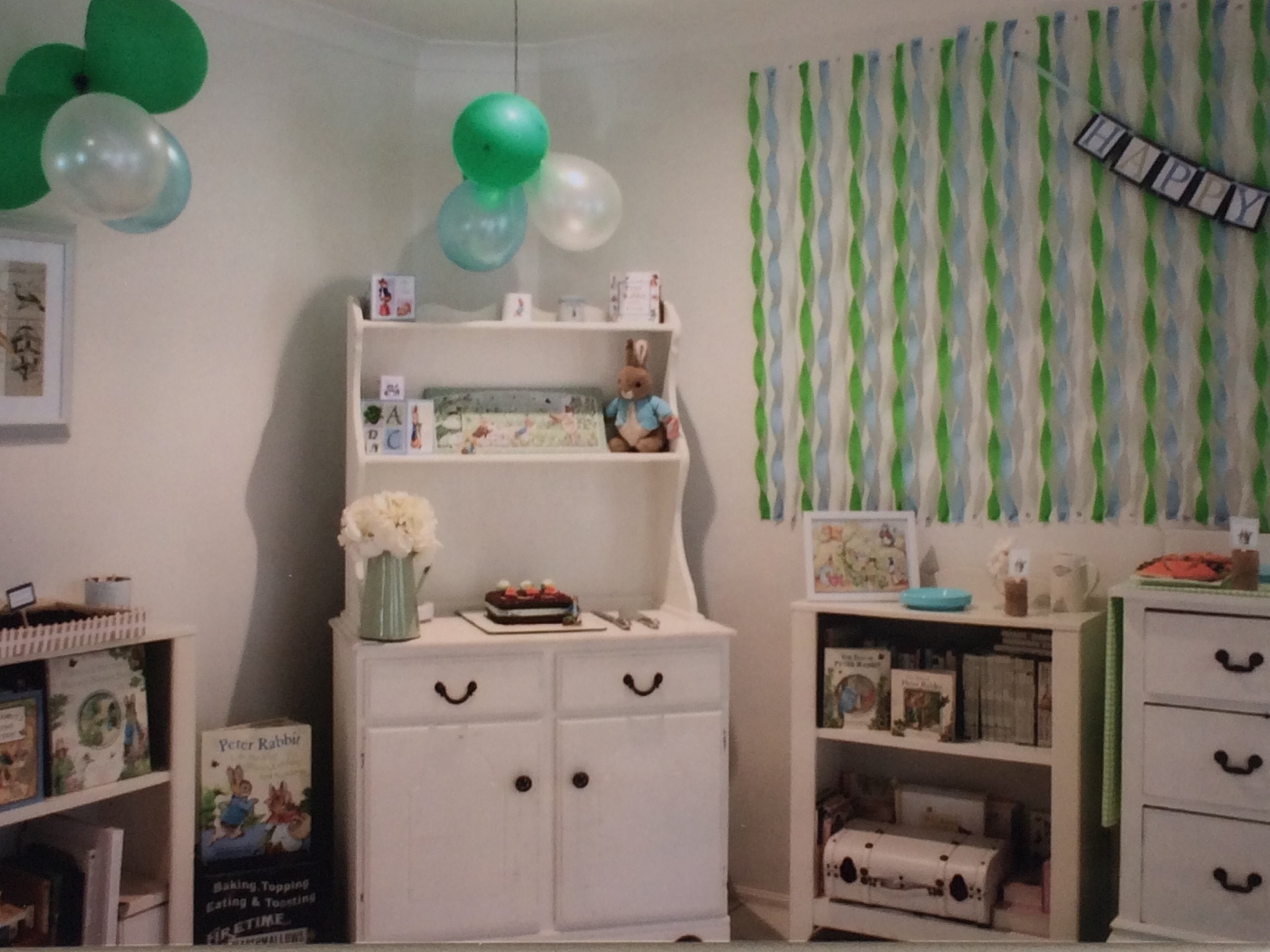 Peter Rabbit Party decorations