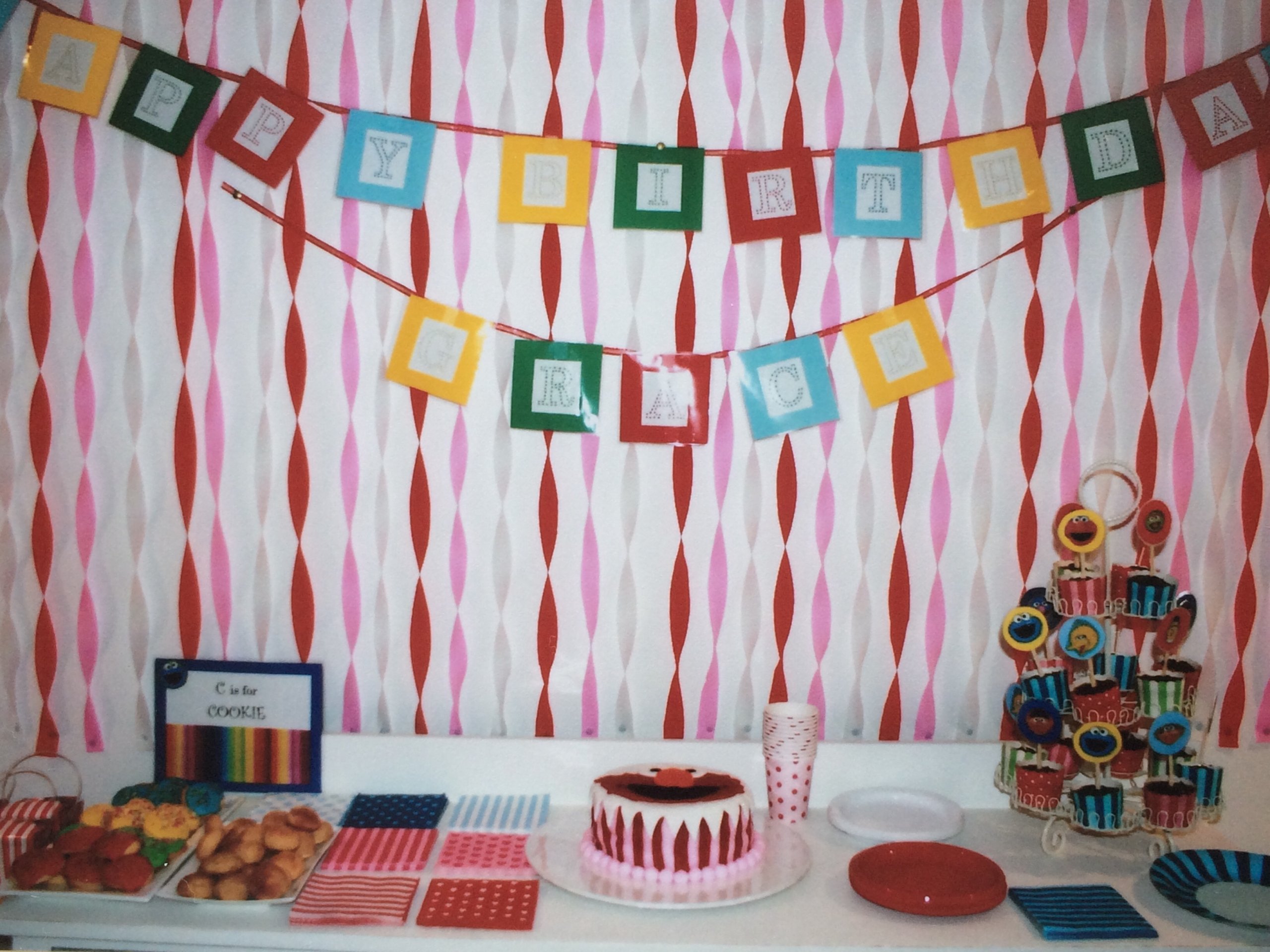 Sesame Street Dessert Table