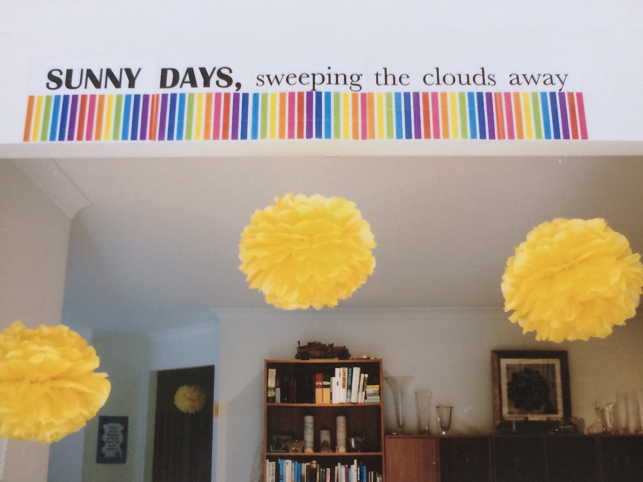 Sesame Street birthday party - sunny days sign