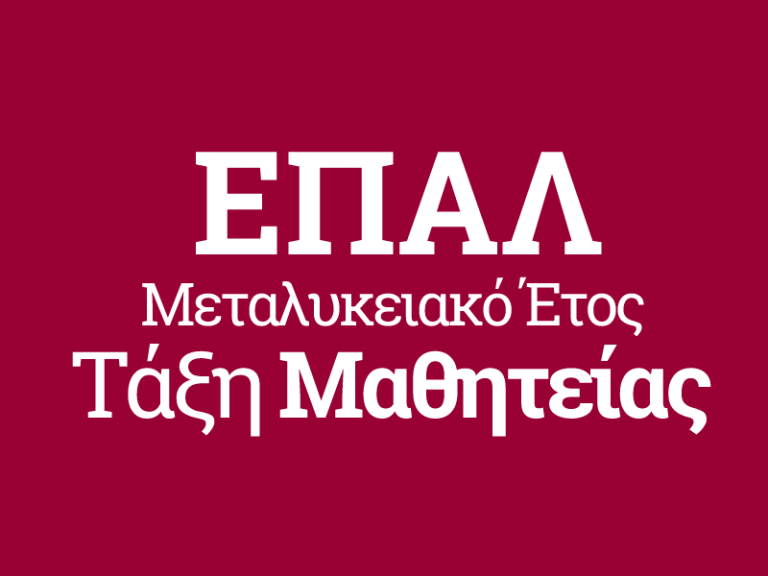 Μεταλυκειακό Έτος ΕΠΑΛ-Παράταση προθεσμίας διάθεσης θέσεων Μαθητείας φορέων του δημοσίου τομέα