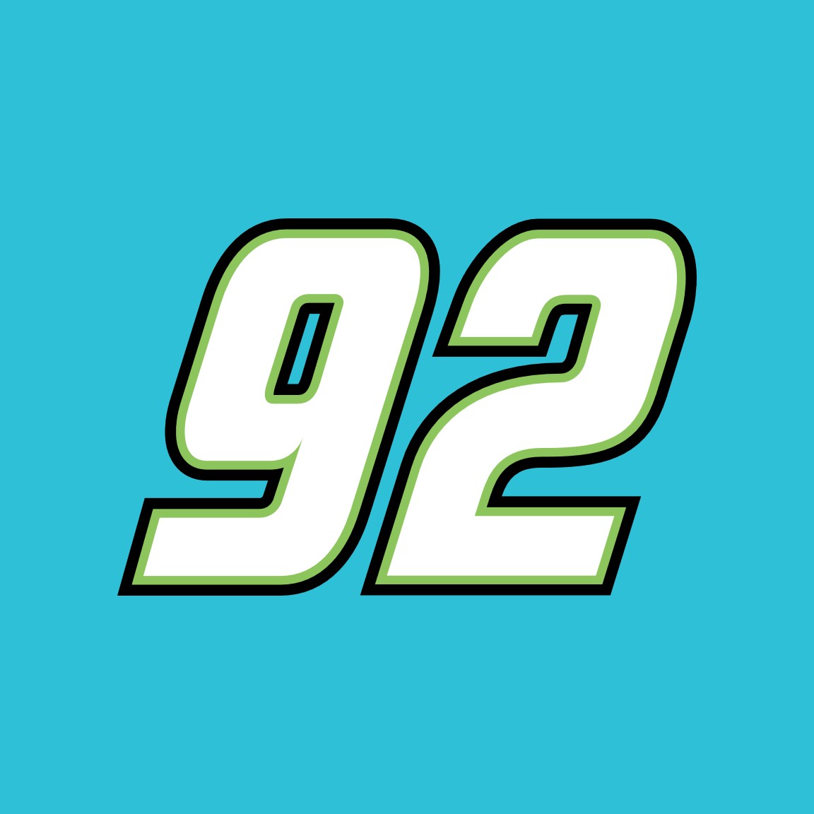 2024 NICK LEITZ XFINITY NUMBER CARDS