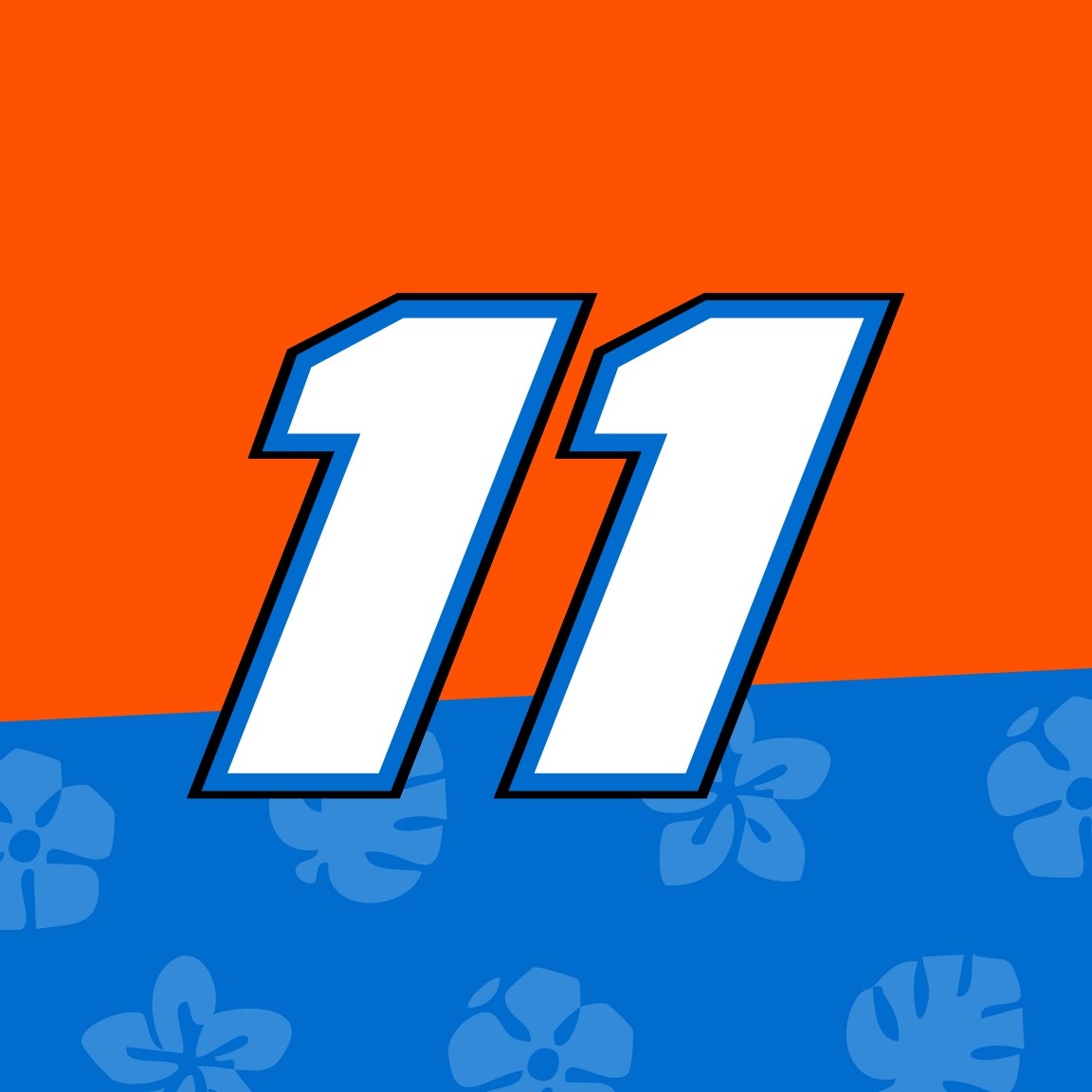 2025 DENNY HAMLIN CUP NUMBER CARDS