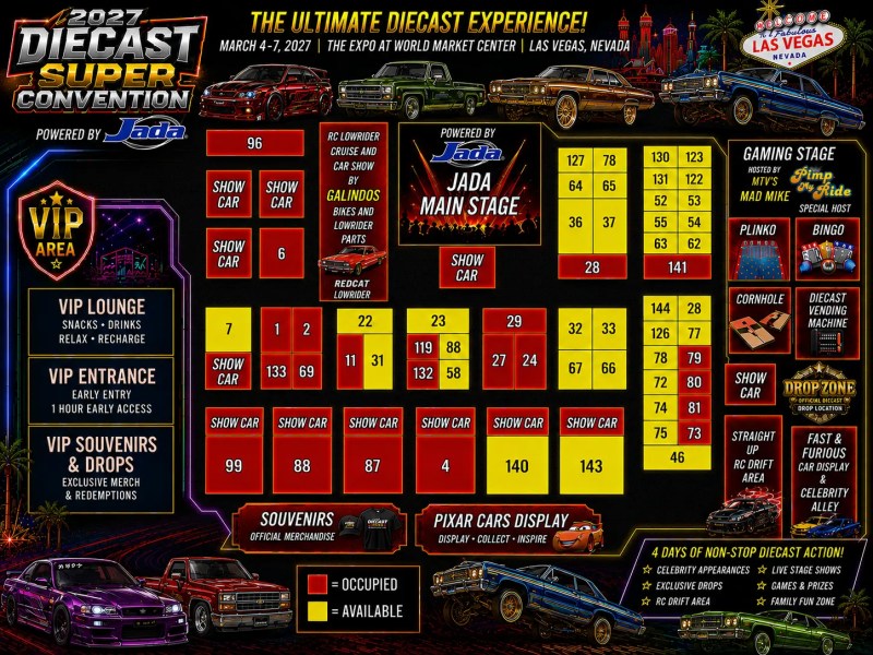 Diecast Supercon Official Floor Plan
