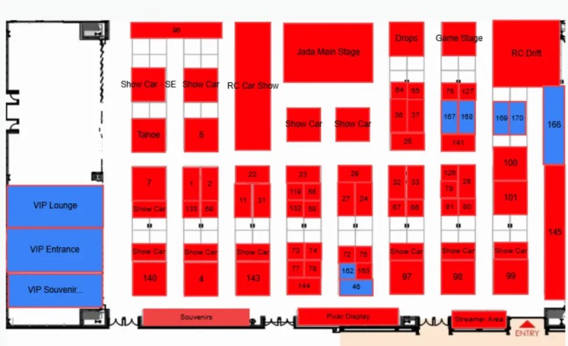 Diecast SuperCon 2027 Floor Plan Blueprint