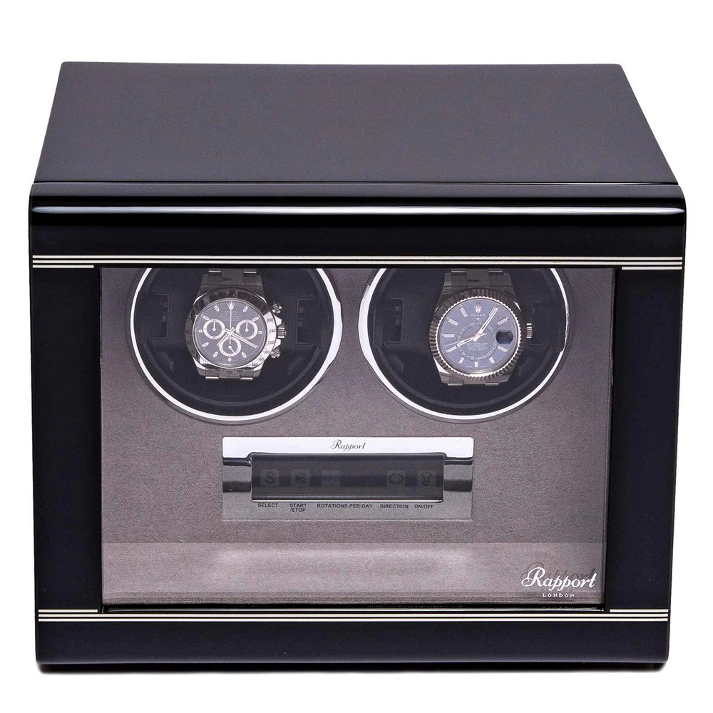 Rapport London W552 Formula Duo Black – Watch Winder doppio