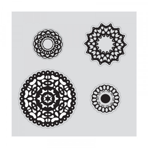 Sizzix Framelits Die Set 7PK w/Stamps - Doilies - Image 2