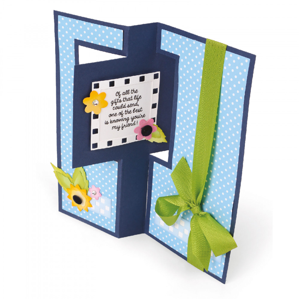 Sizzix Framelits Plus Die Set 20PK - Card, Square Flip-its - Image 2