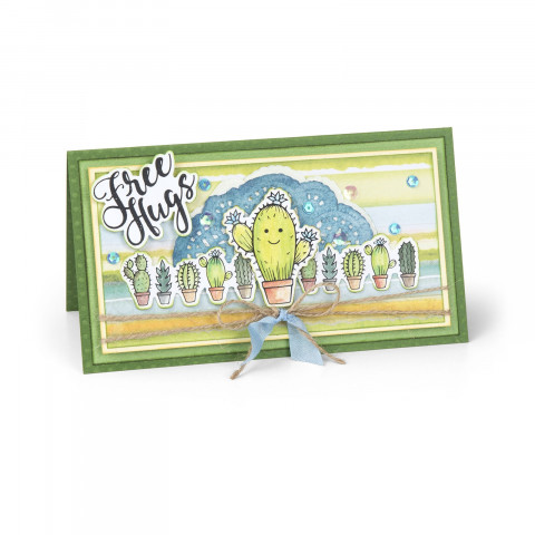Sizzix Framelits Die Set 3PK w/Stamps - Sending Hugs