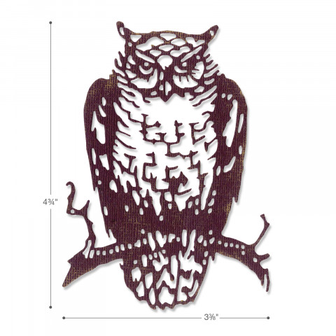 Sizzix Thinlits Die - Ornate Owl - Image 2