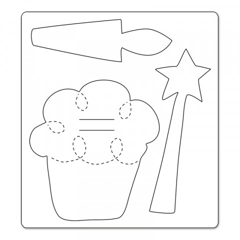 Sizzix Bigz Die - Flashcard, Cupcake - Image 2