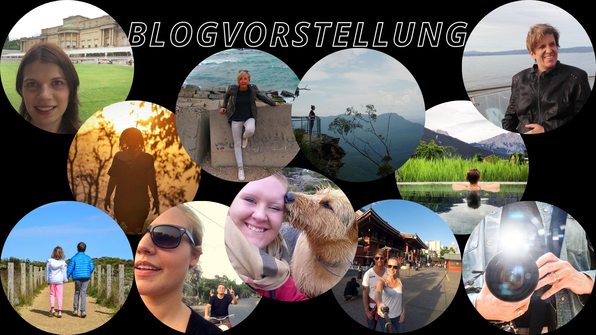 verschiedene personen als collage