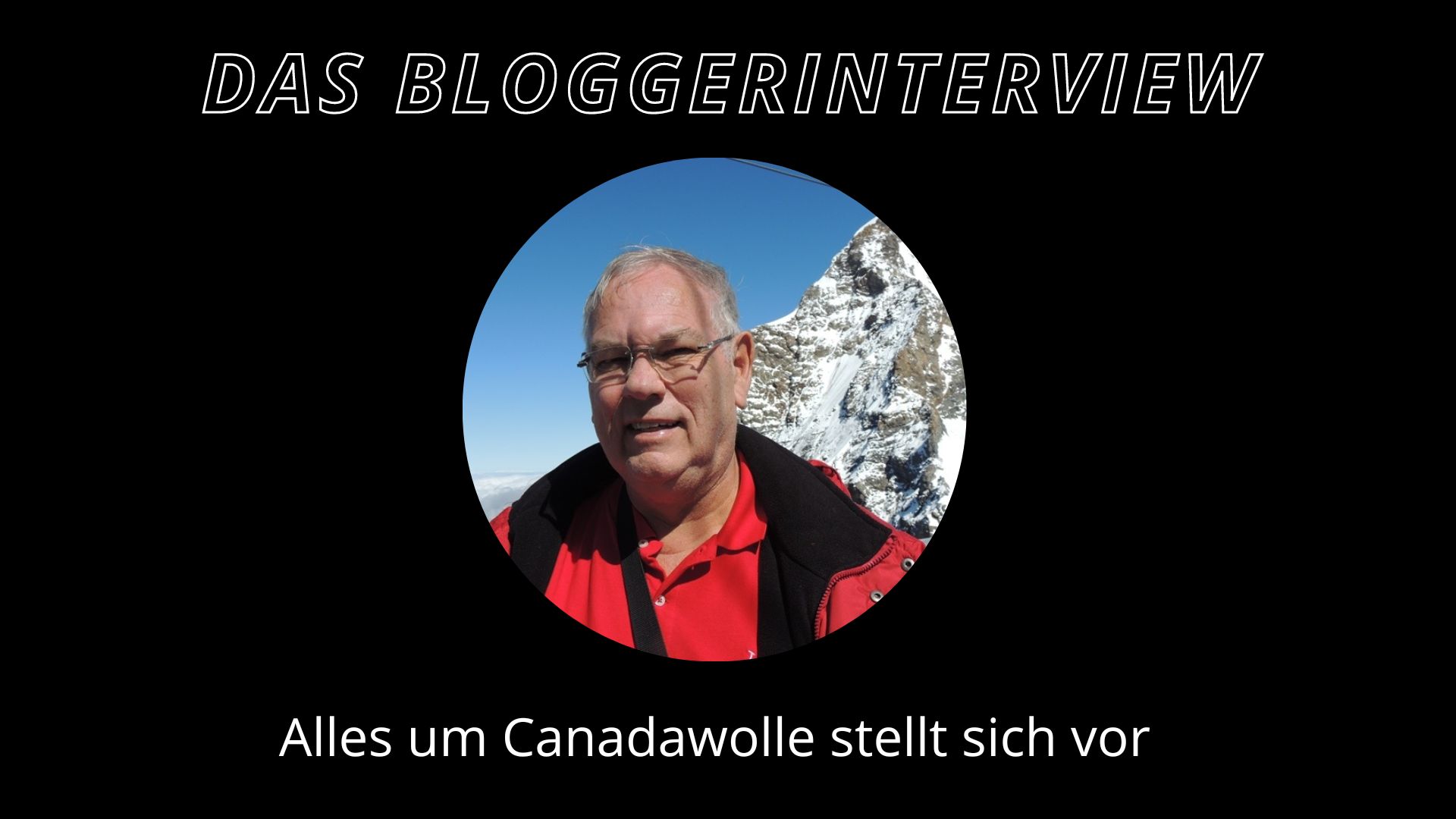 ein älterer mann mit roter jacke