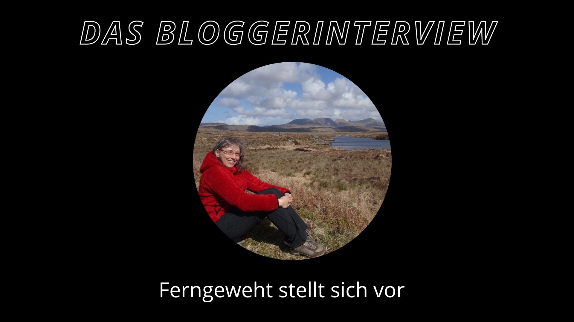 eine frau mit roter jacke sitzt auf dem boden
