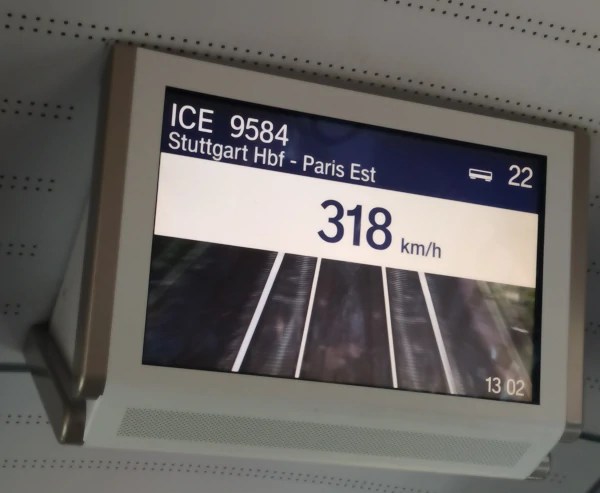 318 km/h von Stuttgart nach Paris